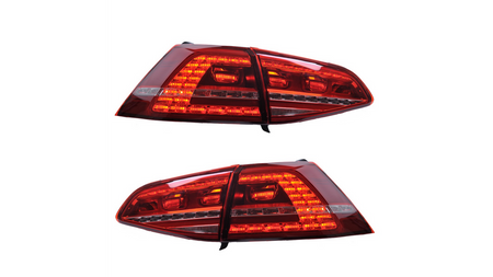 Lampy Volkswagen Golf 7 Tył Dynamic LED Red