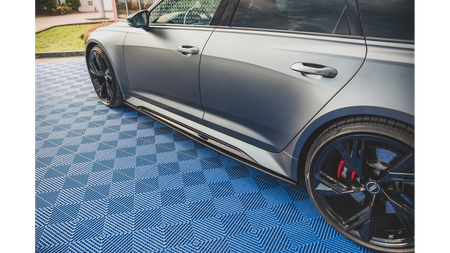 Diffuser Audi RS6 RS7 C8 Side Skirts v.2 Gloss Black