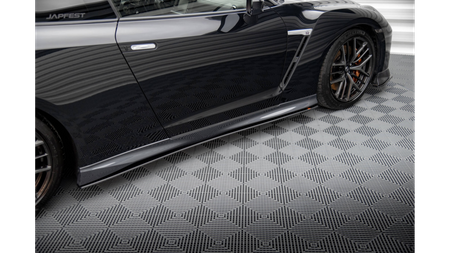 Diffuser Nissan GTR R35 Facelift Side Skirts Street Pro Black
