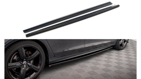 Diffuser Volvo V90 S90 R-Design II Side Skirts Gloss Black