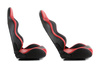 Racing seat MONZA PVC Red