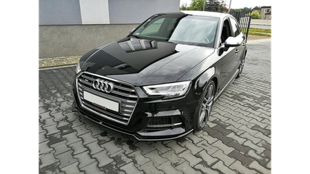 Splitter Audi A3 8V Facelift przód v.2 Gloss Black