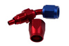 Swivel Fitting 45deg AN4 cutter style