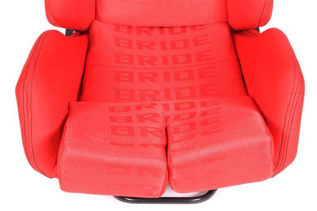 Fotel sportowy LOW MAX K608 Welur Bride Czerwony