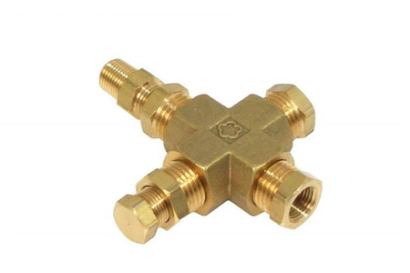 Oil temperature and pressure sensor adapter Depo 1/8NPT