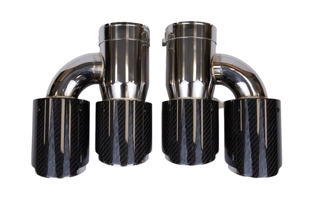 Exhaust Tip 89mmx2 enter 76mm Carbon Gloss Set