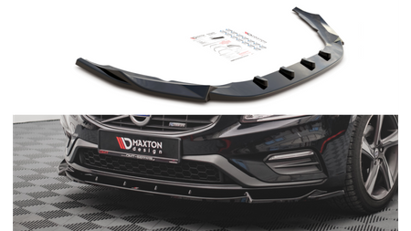 Splitter Volvo S60 II R-Design Front v.1 Gloss Black