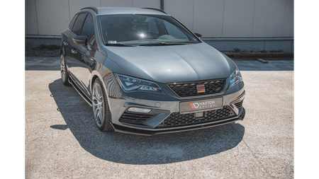 Splitter Seat Leon Cupra FR III Facelift przód v.7 Gloss Black