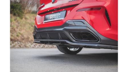 Splitter BMW 8 G15 Rear Central with Diffuser Gloss Black