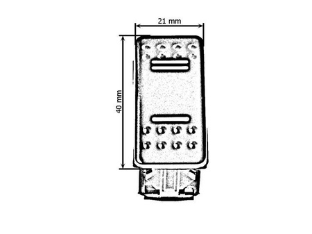 Switch ON-OFF 5PIN Blue