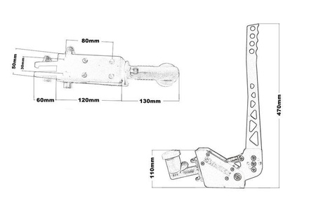 Hydraulic handbrake Universal