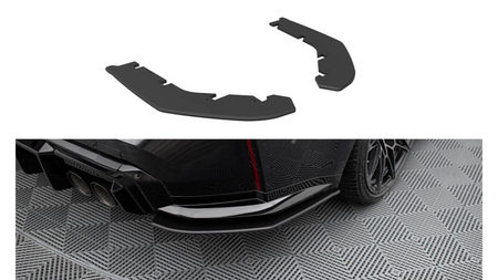 Splitter BMW M3 G80 Tył Boczne Street Pro Black v.2