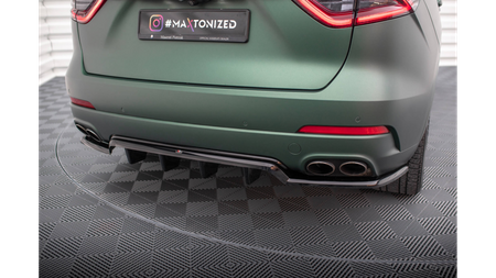 Splitter Maserati Levante I Rear Central with Diffuser Gloss Black