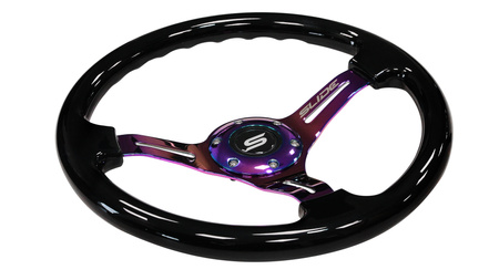 Kierownica SLIDE 350mm offset:30mm NeoChrome Drewno Black