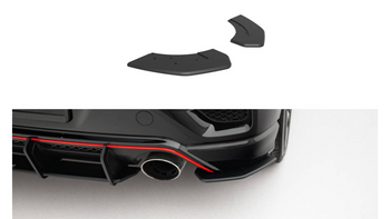 Splitter Hyundai Veloster N Mk2 Rear Side Street Pro Black-Red