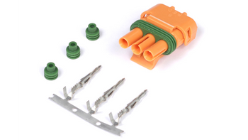 Złącze czujnika MAP Delco Weather Pack 3 pin w stylu GM - Pomarańczowe - wtyczka i piny