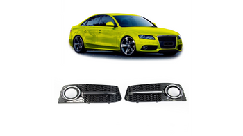 Fog Light Covers Audi A4 B8 Chrome Black
