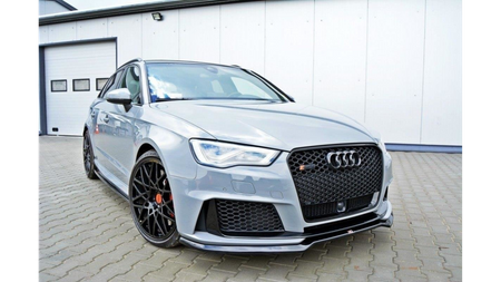 Splitter Audi RS3 8V Sportback przód v.1 Gloss Black