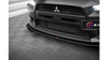 Splitter Mitsubishi Lancer EVO X Front Street Pro Black + Gloss Flaps