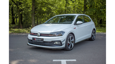 Splitter Volkswagen Polo VI GTI Front v.2 Red