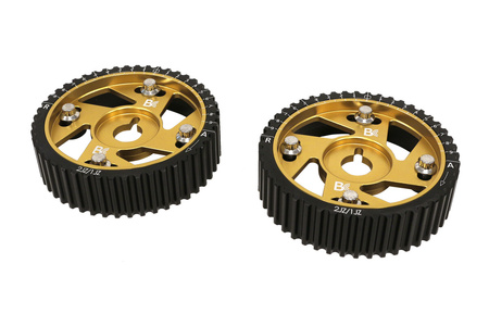 Brian Crower Adjustable Cam Gears - Gold Anodize (Toyota 2JZgte) - Pair BC8830