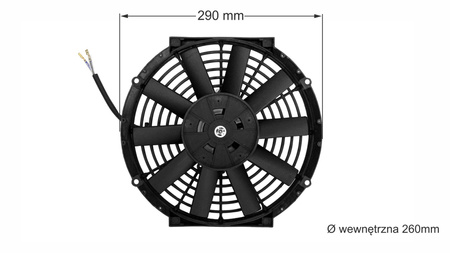 TurboWorks Cooling fan 10" type 1 pusher/puller