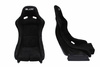 Racing seat SLIDE RS suede Black S