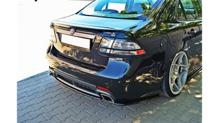 Splitter Saab 9-3 Turbo X Tył Środkowy Gloss Black