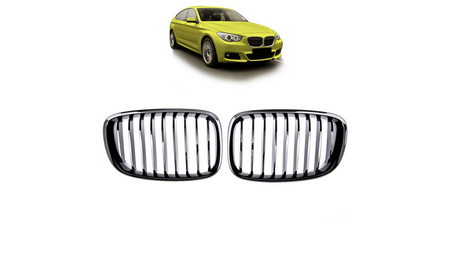 Grill BMW 5 F07 pojedyncze żeberka Gloss Black