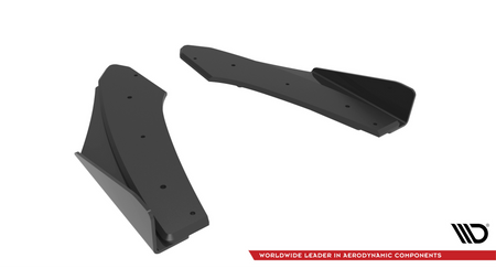 Splitter Audi S3 8Y Tył Boczne Street Pro Black + Gloss Flaps