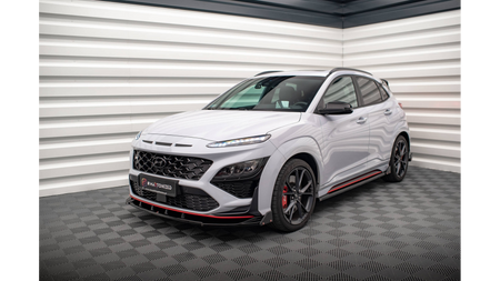 Splitter Hyundai Kona N Mk1 Front Gloss Black v.2 + Flaps