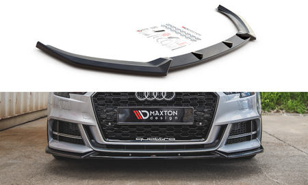 Splitter Audi A3 8V Facelift Front v.3 Gloss Black