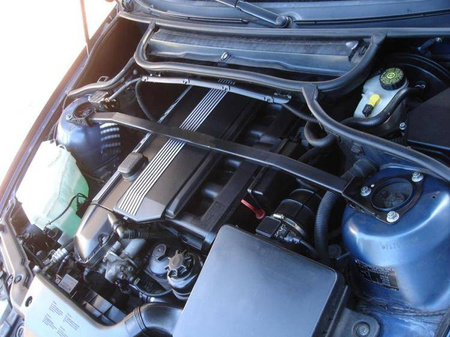 Front upper strut bar BMW 3 E46 Coupe Compact White