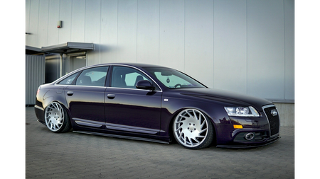 Diffuser Audi A6 C6 S-Line Side Skirts Gloss Black