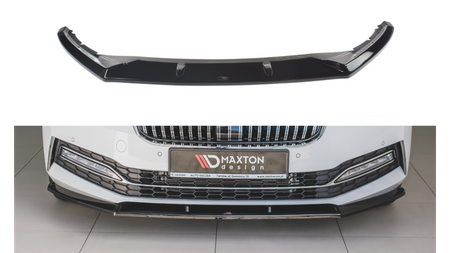 Splitter Skoda Superb III Facelift Front v.2 Gloss Black