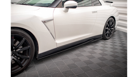 Diffuser Nissan GTR R35 Facelift Side Skirts Gloss Black