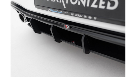 Diffuser Volkswagen Golf GTI Mk8 Rear Street Pro Black-Red v.5