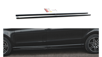 Diffuser Mercedes-Benz V Long W447 Facelift Side Skirts Gloss Black