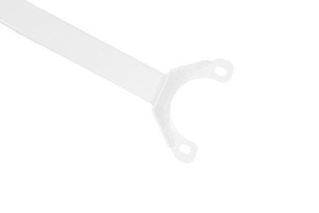 Rear upper strut bar Mitsubishi Lancer EVO 7 8 9 White