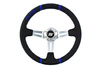 Steering wheel SLIDE 350mm offset:90mm Suede Blue