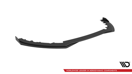 Splitter Ford Focus ST Mk3 Facelift Przód Street Pro Black-Red + Gloss Flaps