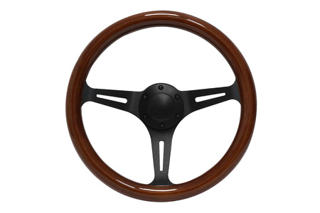 Steering wheel 350mm Wood Black