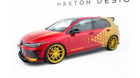 Dokładka Volkswagen Golf GTI Clubsport Mk8 Facelift Progi Street Pro Black-Red