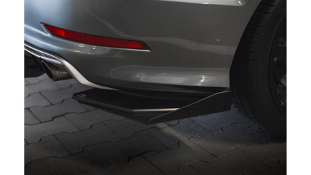 Splitter Audi S3 8V Tył Boczne Street Pro Black + Gloss Flaps