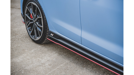 Diffuser Hyundai I30 III N Side Skirts Racing v.1 Red