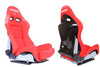 Fotel sportowy LOW MAX K608 Welur Bride Czerwony