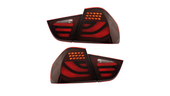 Lampy BMW 3 E90 Facelift Tył LED Red-Smoke