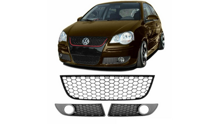 Mesh Volkswagen POLO IV Facelift Front Bumper