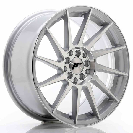 JR Wheels JR22 17x8 ET35 5x100/114 Silver Machined Face