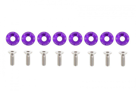 Decorative screws washers M6x1.0 15mm D1 Purple